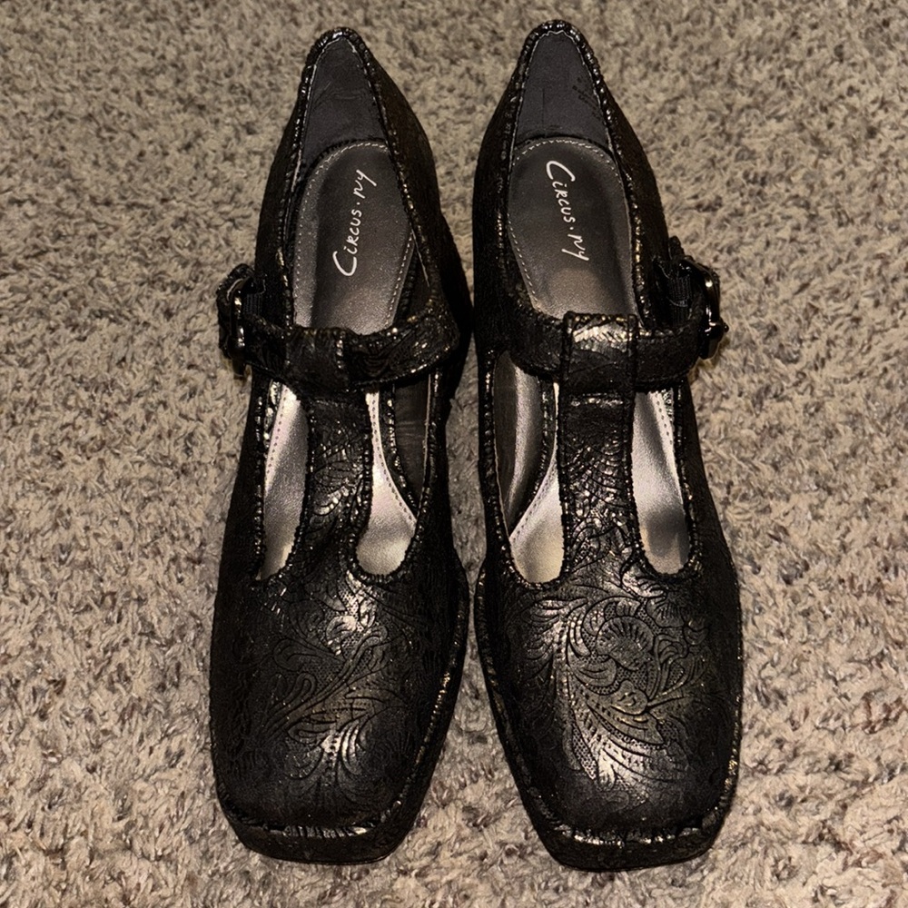 Circus NY by Sam Edelman Women's Kay Platform Black Pewter size 8.5 - Picture 7 of 11